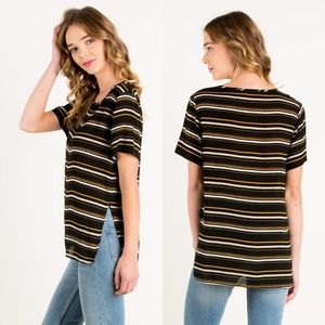 NEW Striped Top | Black